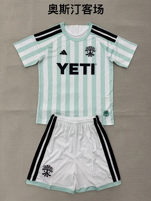 Niño_kids kit 246-27 Austin away soccer jersey size 16-28